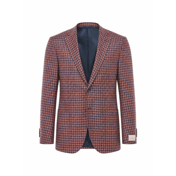 コルネリアーニ メンズ 上衣＆上衣 アウター Check-pattern blazer Orange