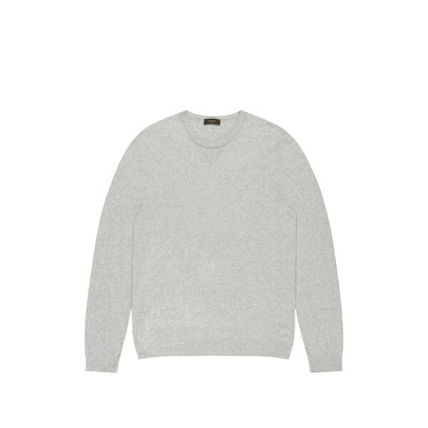 ザノーネ メンズ 編み物\u0026プルオーバー アウター Boucl￡ crew-neck sweater Grey