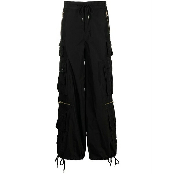 シンシアローレイ レディース 心地好いズボン下 ボトムス Wide-leg cargo trousers Black