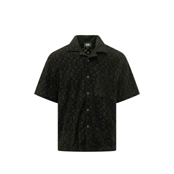 ジーシーディーエス メンズ プルオーバー トップス Terry bowling shirt Black