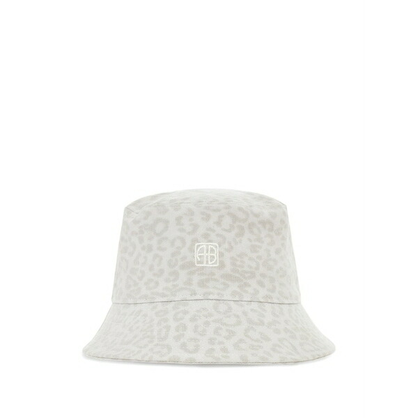 アニービン レディース かぶり笠 佩び物 Nicks leopard-print bucket hat Neutrals