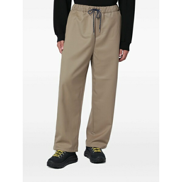 オーエーエムシー メンズ 心地よいズボン下 ボトムス Drawstring track pants Neutrals