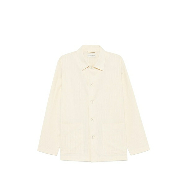 オフィシンジェネレール メンズ プルオーバー トップス Long-sleeve button-fastening shirt Neutrals