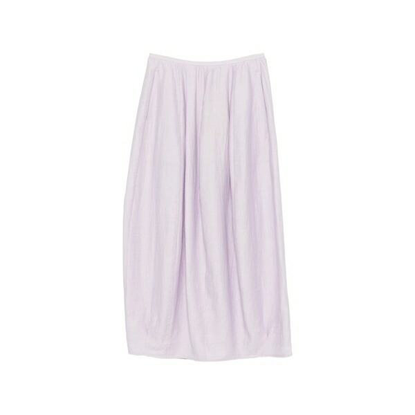 テラ レディース スコート ボトムス Pleated rear-slit skirt Purple