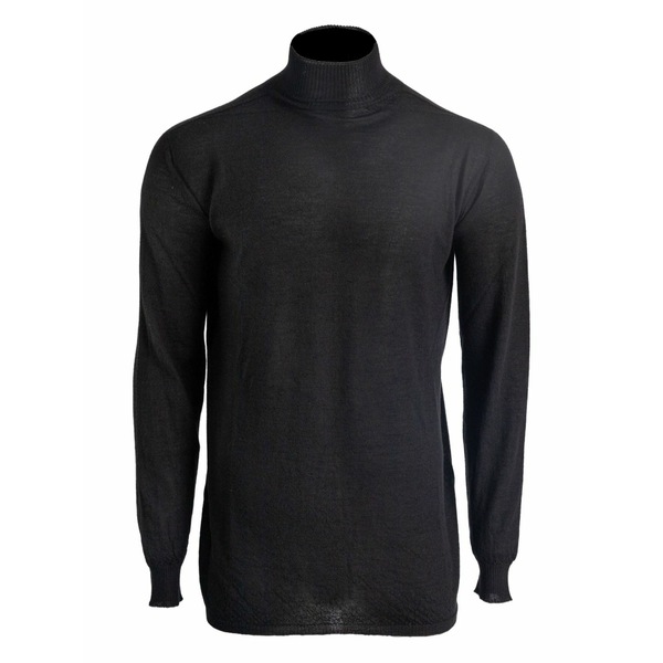 リックオウエンス メンズ 編み物\u0026ティーシャツ アウター Turtleneck sweater Black