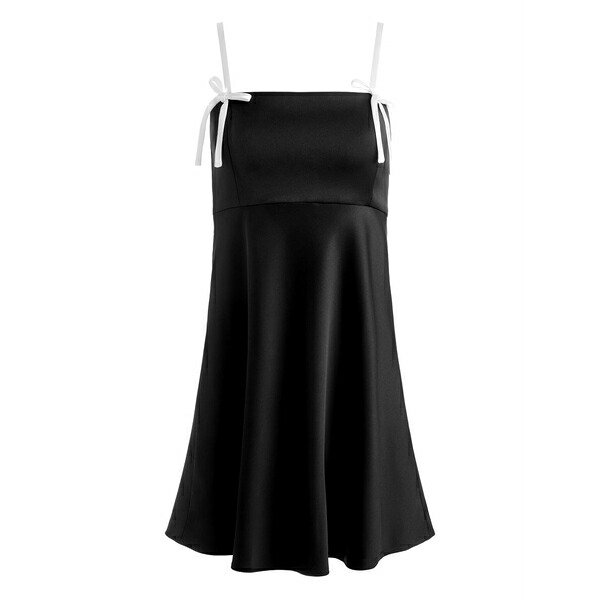 アリス アンド オリビア レディース ワンピース トップス Morgan bow-detail mini dress Black|asty
