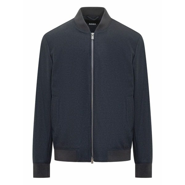 ボス メンズ ジャケット&ブルゾン アウター P-hanry-j-bmb zip jacket Blue|asty