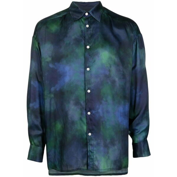 アルワリア メンズ プルオーバー トップス Shakti long-sleeve shirt Blue