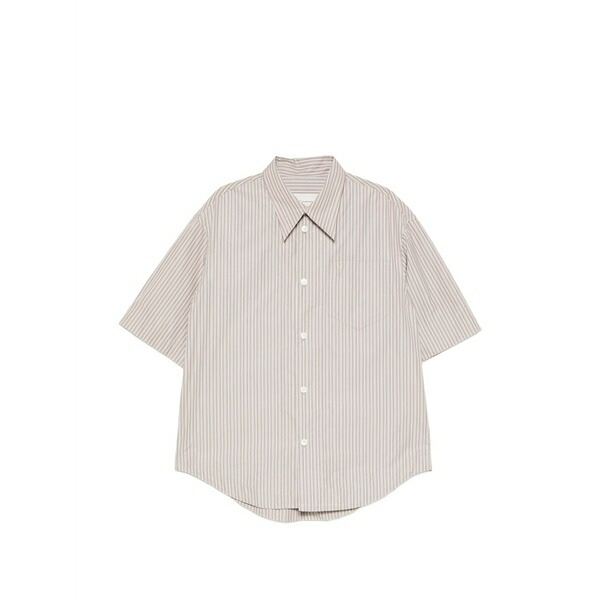 意中の女 メンズ プルオーバー トップス Striped shirt Neutrals