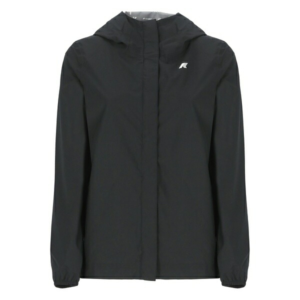 ケイウェイ レディース ジャケット&ブルゾン アウター Marguerite hooded zip-front jacket Black|asty