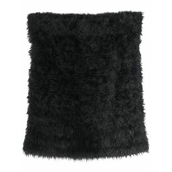 マーティン・サクラ色 レディース スコート ボトムス Hairy brushed miniskirt Black