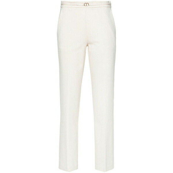 ツイン仕掛ける レディース 心地好いズボン下 ボトムス Oval t creased trousers Neutrals
