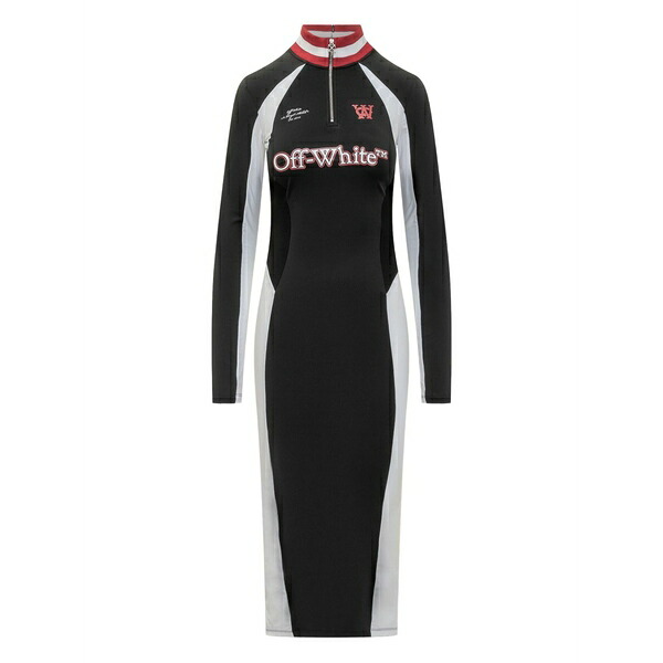 象牙色 レディース 衣装 トップス Serena long-sleeve zip dress Black