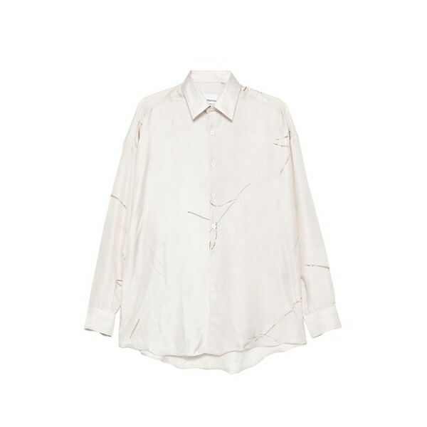 御召しものメイン メンズ プルオーバー トップス Graphic shirt Neutrals