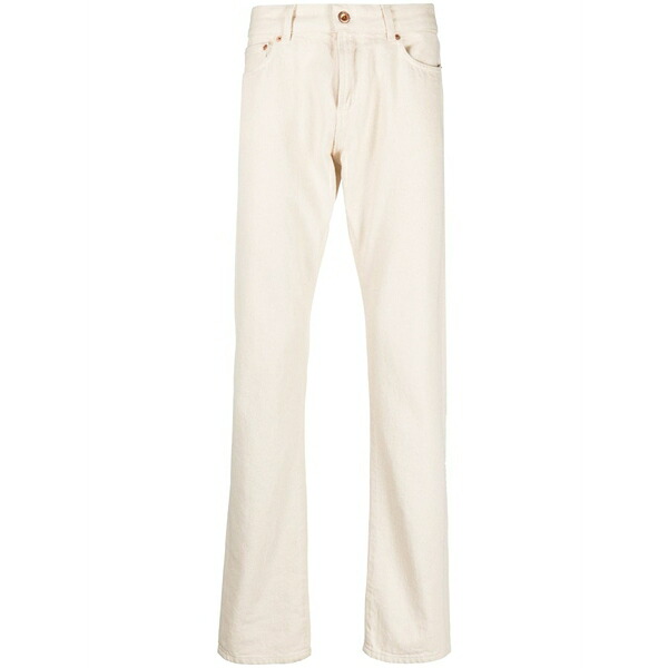 アスペジ メンズ ジーンズズボン下 ボトムス Mid-rise straight-leg jeans Neutrals