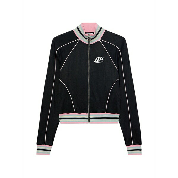 象牙色 レディース 上衣＆上衣 アウター Striped panelled jacket Black