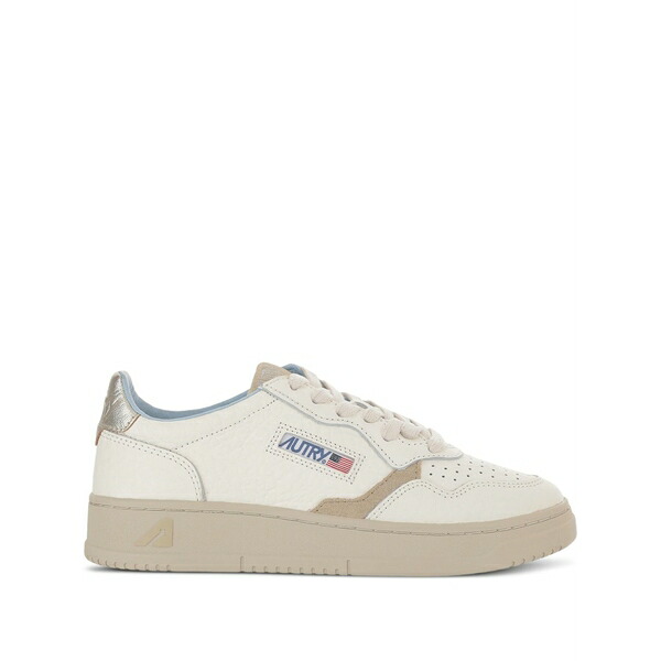 オートリー レディース スニーカー シューズ Medalist perforated suede overlay trainers Neutrals