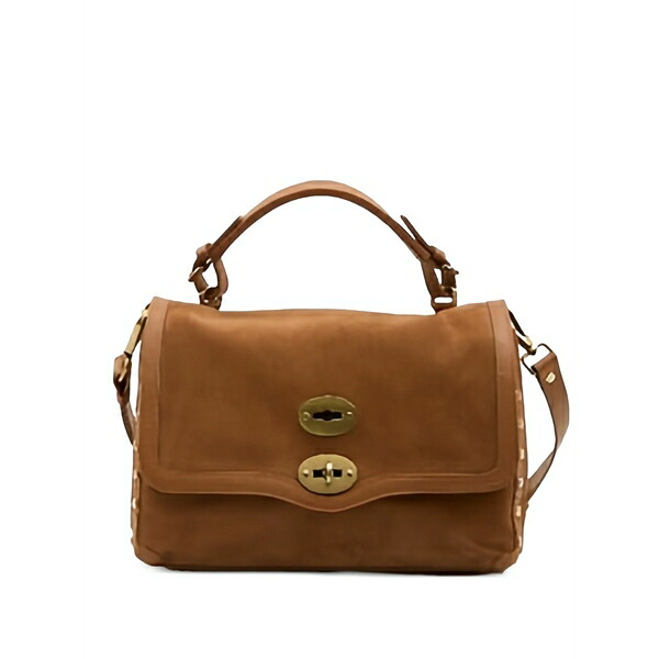 ザネラート レディース ショルダーバッグ 御徒面子 Postina shoulder bag Brown