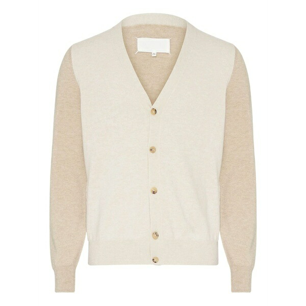 マルタンマルジェラ メンズ ジレー アウター Elbow-patch wool cardigan Neutrals