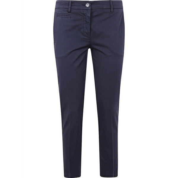 ツイン仕掛ける レディース 心地好いズボン下 ボトムス Logo-plaque trousers Blue