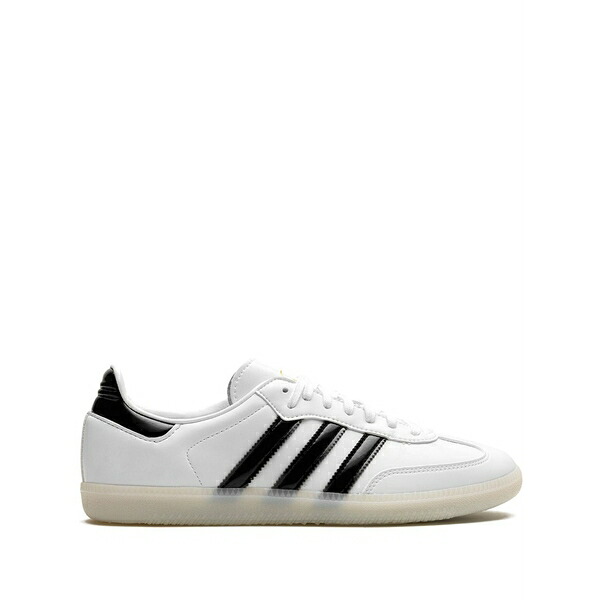 アディダス メンズ スニーカー シューズ X jason dill samba patent-leather sneakers White