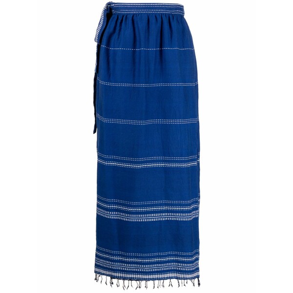 レムレム レディース スコート ボトムス Inku cotton wrap skirt Blue
