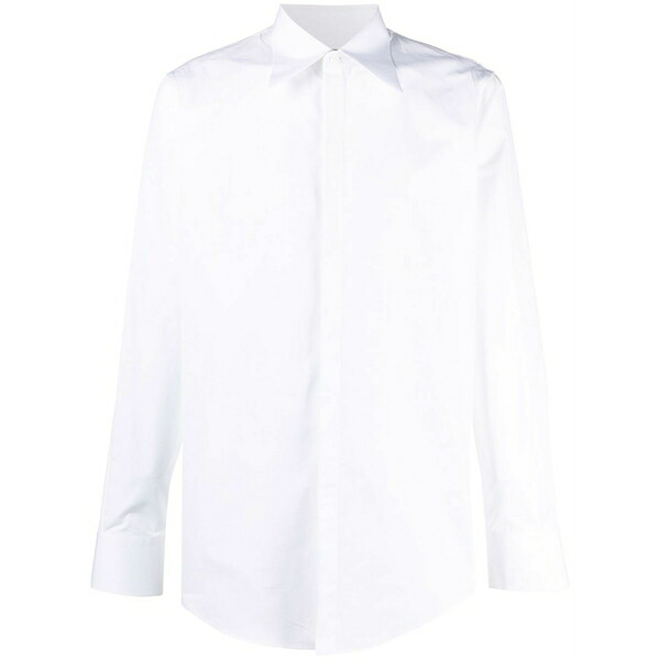 ディースクエアード メンズ プルオーバー トップス Pointed-collar cotton shirt  White