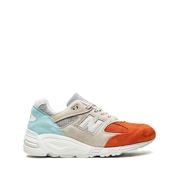 ニューバランス メンズ スニーカー シューズ X kith 990 v2 "cyclades" sneakers Orange|asty