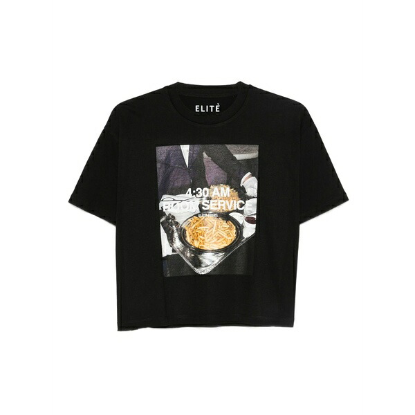 エリート レディース ティーシャツ トップス Room service t-shirt Black
