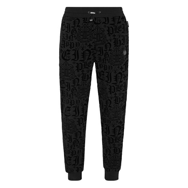 フィリップ飾り気の無い メンズ 心地好いズボン下 ボトムス Gothic track pants Black