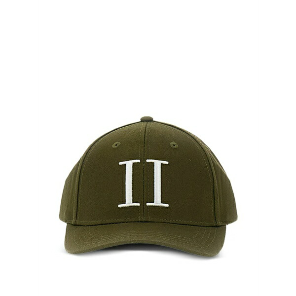 レ ドゥ メンズ 鳥打ち帽 付属物 Embroidered baseball cap Green