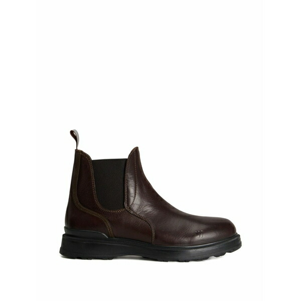 羊毛 資産家 メンズ ブーツ シューズ Elastic-panel leather boots Neutrals