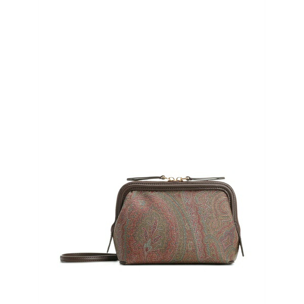 エトロ レディース クラッチペダル御徒面子 御徒面子 Arnica paisley-pattern clutch bag Brown