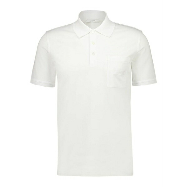 ジバンシー メンズ スポーツシャツ トップス Regular-fit patch-pocket polo shirt White