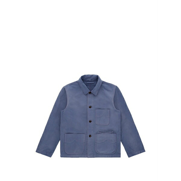 フォルテラ メンズ 上衣＆上衣 アウター Montana pocket overshirt Blue