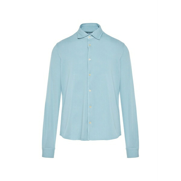 フェデーリ メンズ プルオーバー トップス Steve collared shirt Blue
