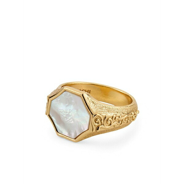 エマニュエレ ビコッキ メンズ 輪っか 付属物 Brushed-finish ring  Gold