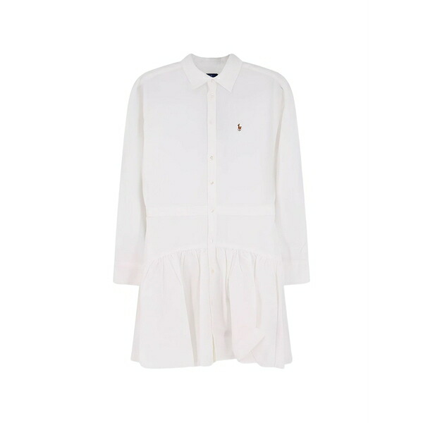 ラルフローレン レディース 衣装 トップス Ruffled mini dress White