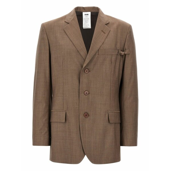 マリアーノ メンズ 上衣＆上衣 アウター Locarno blazer Brown