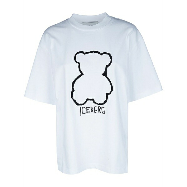 アイスバーグレタス レディース ティーシャツ トップス Logo-print t-shirt White