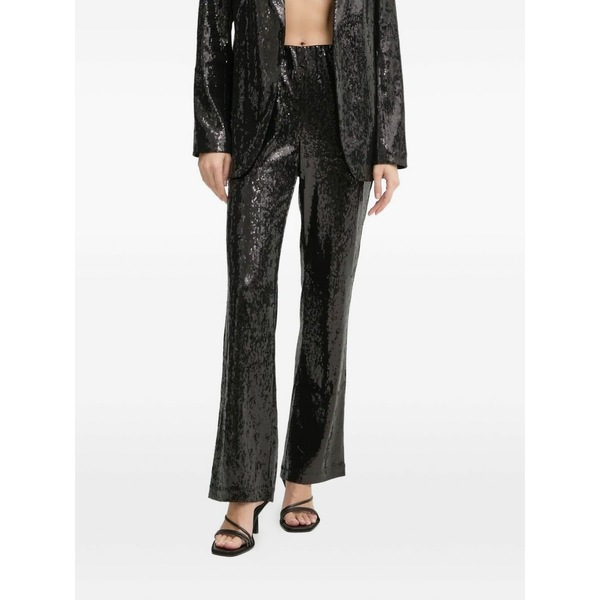 ブルンスバザー レディース 心地よいズボン下 ボトムス Daphnebbbriana  sequin trousers Black