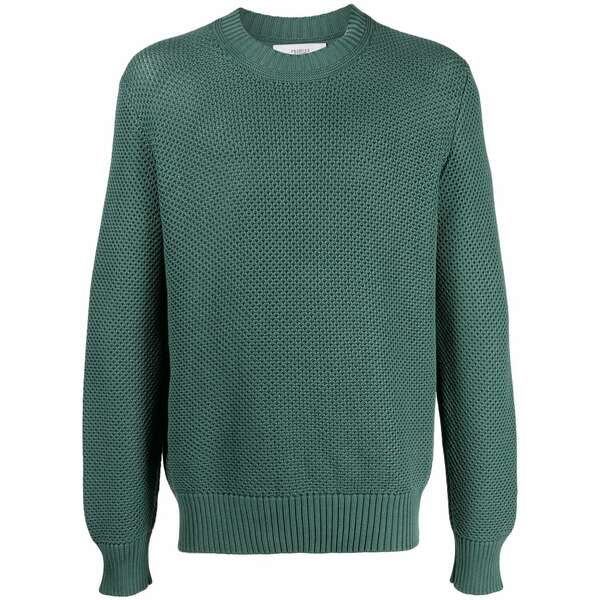 プリングル オブ スコットランド メンズ 編み物\u0026ティーシャツ アウター Round neck cotton jumper Green