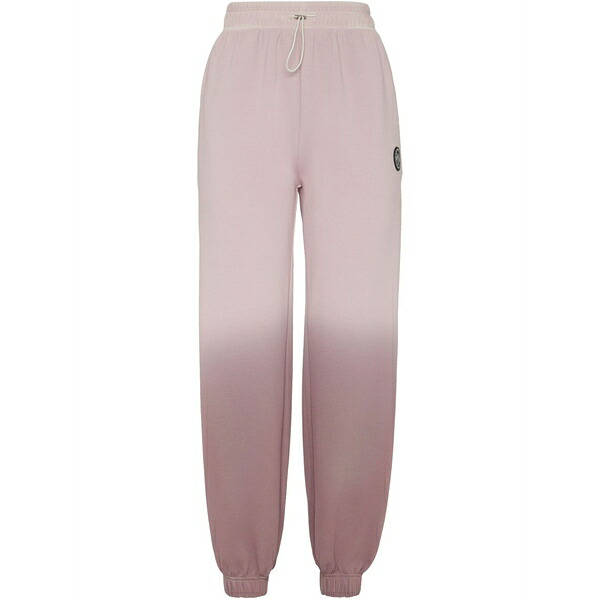 飾り気の無い運動競技 レディース 心地よいズボン下 ボトムス Logo-patch track pants Pink