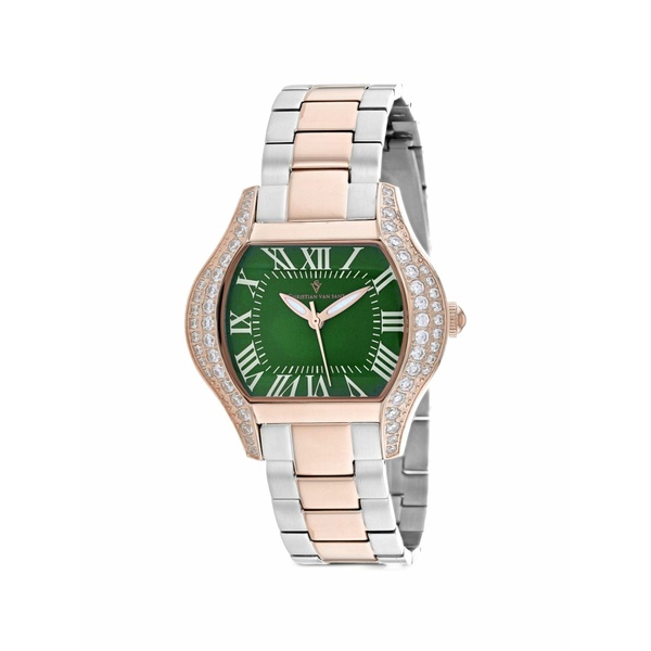 クリスチャンバンサント レディース ウオッチ 添え物 Bianca 34粍 watch Green