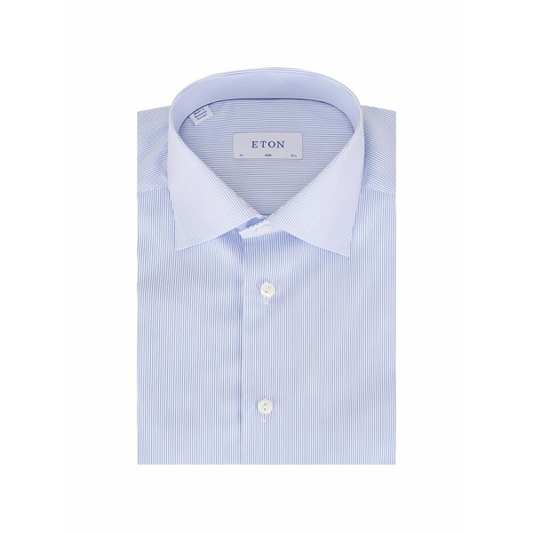 エトン メンズ プルオーバー トップス Striped shirt Blue
