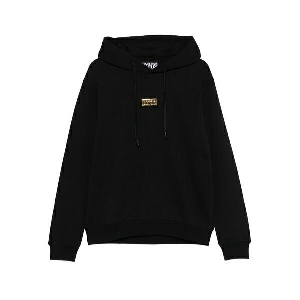 呼びりん探し回る メンズ パーカー・スウェットシャツ アウター Logo-plaque hoodie Black