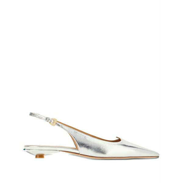ア ボッカ レディース サンダル シューズ Leather ballerina shoes Silver
