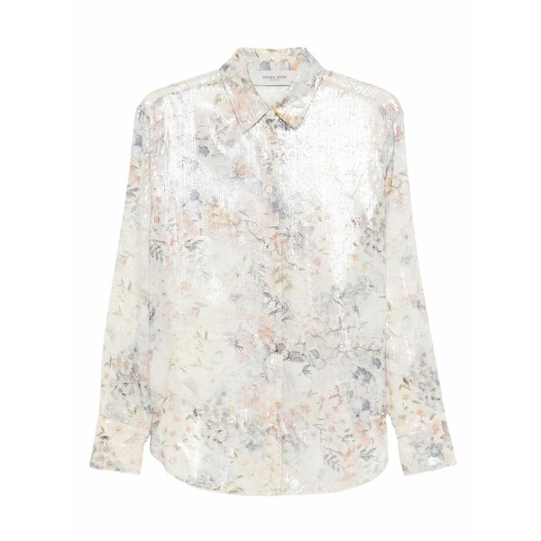 ゴールデングース レディース ティーシャツ トップス Sequin floral shirt Neutrals