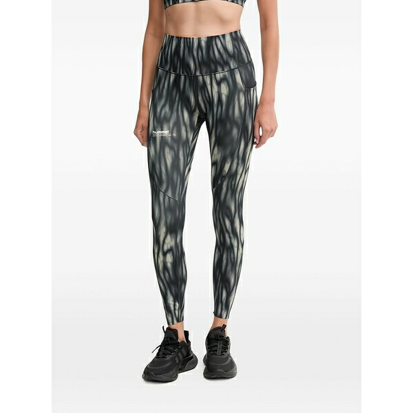ヒュンメル レディース カジュアルパンツ ボトムス Printed leggings Grey|asty