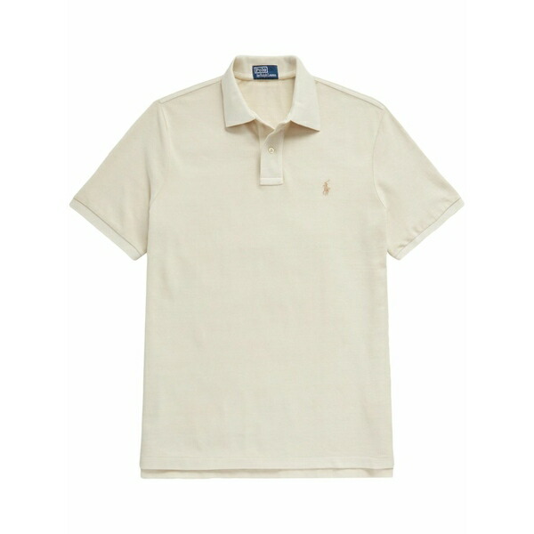 ラルフローレン メンズ スポーツシャツ トップス Polo pony-embroidered cotton polo shirt Neutrals
